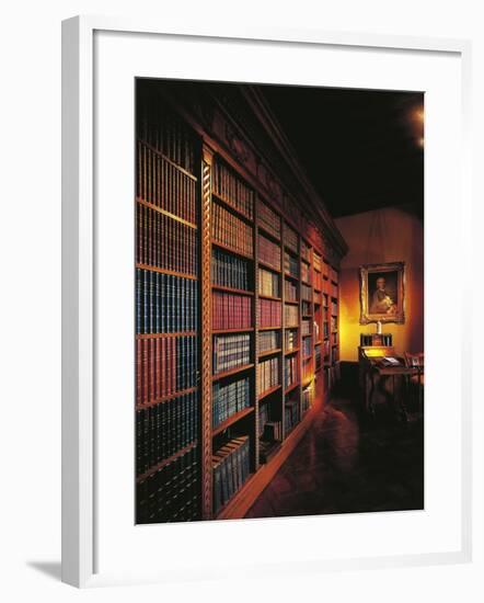 France, Chateau De Chatillon-En-Bazois, Library Interior-null-Framed Giclee Print