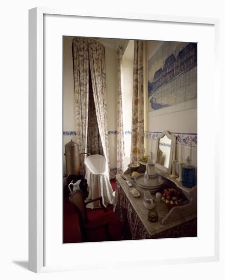 France, Chevreuse, Chateau De Breteuil, Toilette Interior-null-Framed Giclee Print