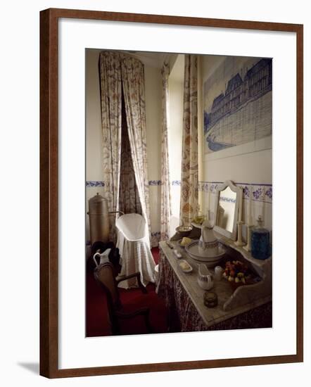 France, Chevreuse, Chateau De Breteuil, Toilette Interior-null-Framed Giclee Print