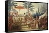 France, Chinoiseries, the Feast of the Chinese Emperor-null-Framed Stretched Canvas