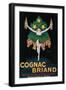 France - Cognac Briand Promotional Poster-Lantern Press-Framed Art Print