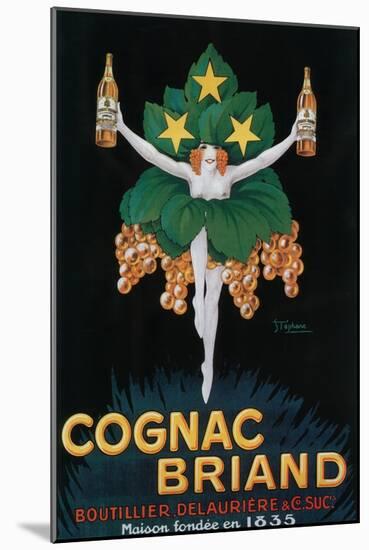 France - Cognac Briand Promotional Poster-Lantern Press-Mounted Art Print