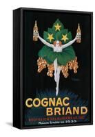 France - Cognac Briand Promotional Poster-Lantern Press-Framed Stretched Canvas