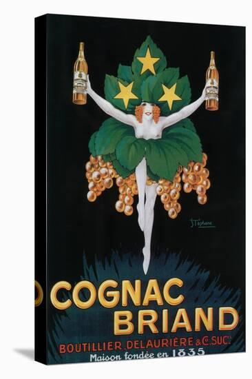 France - Cognac Briand Promotional Poster-Lantern Press-Stretched Canvas