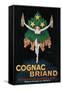 France - Cognac Briand Promotional Poster-Lantern Press-Framed Stretched Canvas