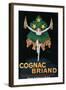 France - Cognac Briand Promotional Poster-Lantern Press-Framed Art Print