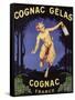 France - Cognac Gelas Promotional Poster-Lantern Press-Framed Stretched Canvas