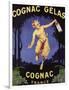 France - Cognac Gelas Promotional Poster-Lantern Press-Framed Art Print