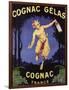 France - Cognac Gelas Promotional Poster-Lantern Press-Framed Art Print