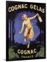 France - Cognac Gelas Promotional Poster-Lantern Press-Framed Art Print