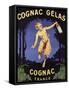 France - Cognac Gelas Promotional Poster-Lantern Press-Framed Stretched Canvas