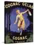 France - Cognac Gelas Promotional Poster-Lantern Press-Stretched Canvas