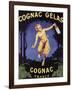 France - Cognac Gelas Promotional Poster-Lantern Press-Framed Art Print