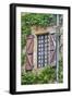 France, Cordes-sur-Ciel. Weathered shutters and window.-Hollice Looney-Framed Photographic Print