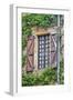 France, Cordes-sur-Ciel. Weathered shutters and window.-Hollice Looney-Framed Photographic Print