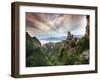 France, Corsica, Corse-Du-Sud Department, Calanche Region, Porto, Red Rock Landscape of the Calanch-Walter Bibikow-Framed Photographic Print