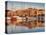 France, Corsica, Corse-Du-Sud Department, Propriano, Town Marina, Sunset-Walter Bibikow-Stretched Canvas