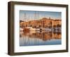 France, Corsica, Corse-Du-Sud Department, Propriano, Town Marina, Sunset-Walter Bibikow-Framed Photographic Print