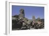 France, Corsica, Filitosa Prehistoric Archaeological Site, Anthropomorphic Menhir Statues-null-Framed Giclee Print