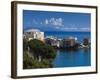 France, Corsica, Haute-Corse Department, Le Cap Corse, Erbalunga, Elevated Town View-Walter Bibikow-Framed Photographic Print