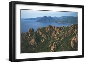 France, Corsica, Parc Naturel Del La Corse, Calanche and Scandola Reserve-null-Framed Giclee Print