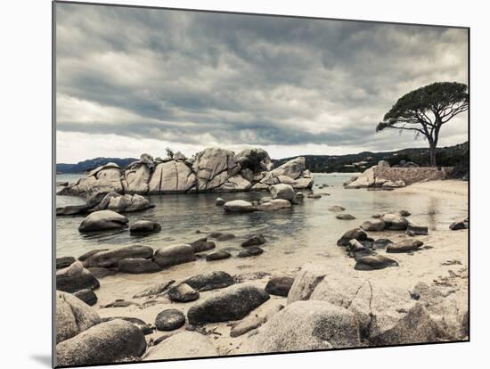 France, Corsica, Porto Vecchio-Area, Plage De Palombaggia Beach, Tamariccio Nature Preserve-Walter Bibikow-Mounted Photographic Print