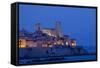 France, Cote D'Azur, Antibes, Coast, Evening-Chris Seba-Framed Stretched Canvas