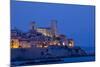 France, Cote D'Azur, Antibes, Coast, Evening-Chris Seba-Mounted Photographic Print