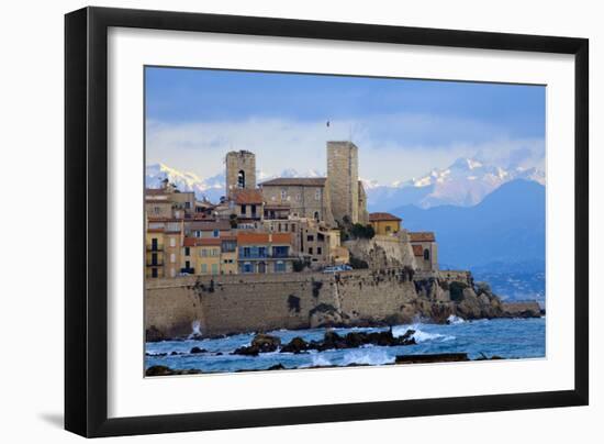 France, Cote D'Azur, Antibes, Coast-Chris Seba-Framed Photographic Print