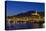 France, Cote D'Azur, Menton, Harbour, Evening-Chris Seba-Stretched Canvas