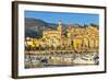 France, Cote D'Azur, Menton, Harbour, Morning-Chris Seba-Framed Photographic Print