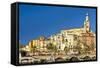 France, Cote D'Azur, Menton-Chris Seba-Framed Stretched Canvas