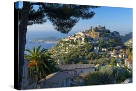 France, Cote D'Azur, Monaco, Bay, Mountain Village-Chris Seba-Stretched Canvas