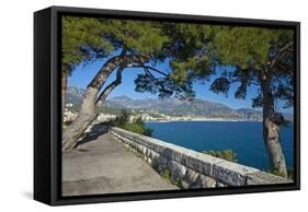 France, Cote D'Azur, Monaco, Bay-Chris Seba-Framed Stretched Canvas