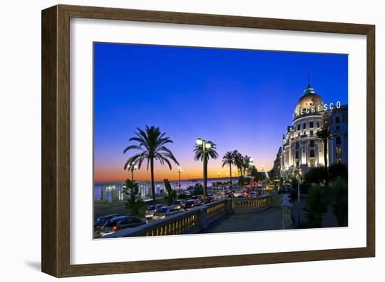 France, Cote D'Azur, Nice, Seafront-Chris Seba-Framed Photographic Print