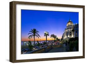 France, Cote D'Azur, Nice, Seafront-Chris Seba-Framed Photographic Print