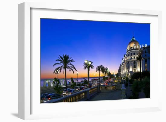 France, Cote D'Azur, Nice, Seafront-Chris Seba-Framed Photographic Print