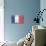 France Country Flag - Barnwood Painting-Lantern Press-Stretched Canvas displayed on a wall