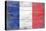 France Country Flag - Barnwood Painting-Lantern Press-Stretched Canvas