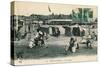 France, Deauville, Deauville Beach, Postcard-null-Stretched Canvas