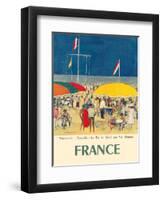 France - Deauville, Normandie (Normandy) - Le Bar du Soleil (The Sunshine Bar)-Kees Van Dongen-Framed Art Print