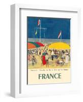 France - Deauville, Normandie (Normandy) - Le Bar du Soleil (The Sunshine Bar)-Kees Van Dongen-Framed Art Print