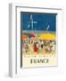 France - Deauville, Normandie (Normandy) - Le Bar du Soleil (The Sunshine Bar)-Kees Van Dongen-Framed Art Print