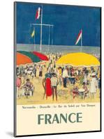 France - Deauville, Normandie (Normandy) - Le Bar du Soleil (The Sunshine Bar)-Kees Van Dongen-Mounted Art Print