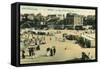 France, Dinard Beach 1905-null-Framed Stretched Canvas