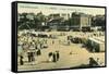 France, Dinard Beach 1905-null-Framed Stretched Canvas