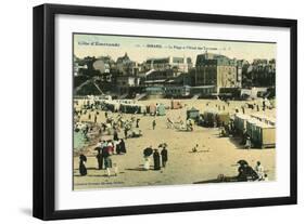 France, Dinard Beach 1905-null-Framed Photographic Print