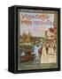 France - Docked Ships, Trips to Normandy, Brittany, Isle of Jersey, London, State Railways, c.1920-Lantern Press-Framed Stretched Canvas