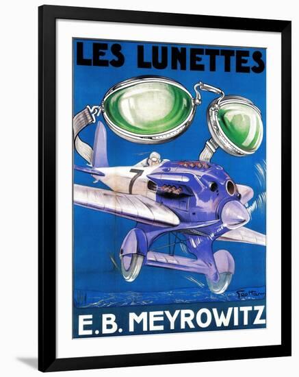 France - E.B. Meyrowitz Flying Goggles Advertisement Poster-Lantern Press-Framed Art Print