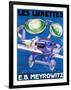 France - E.B. Meyrowitz Flying Goggles Advertisement Poster-Lantern Press-Framed Art Print